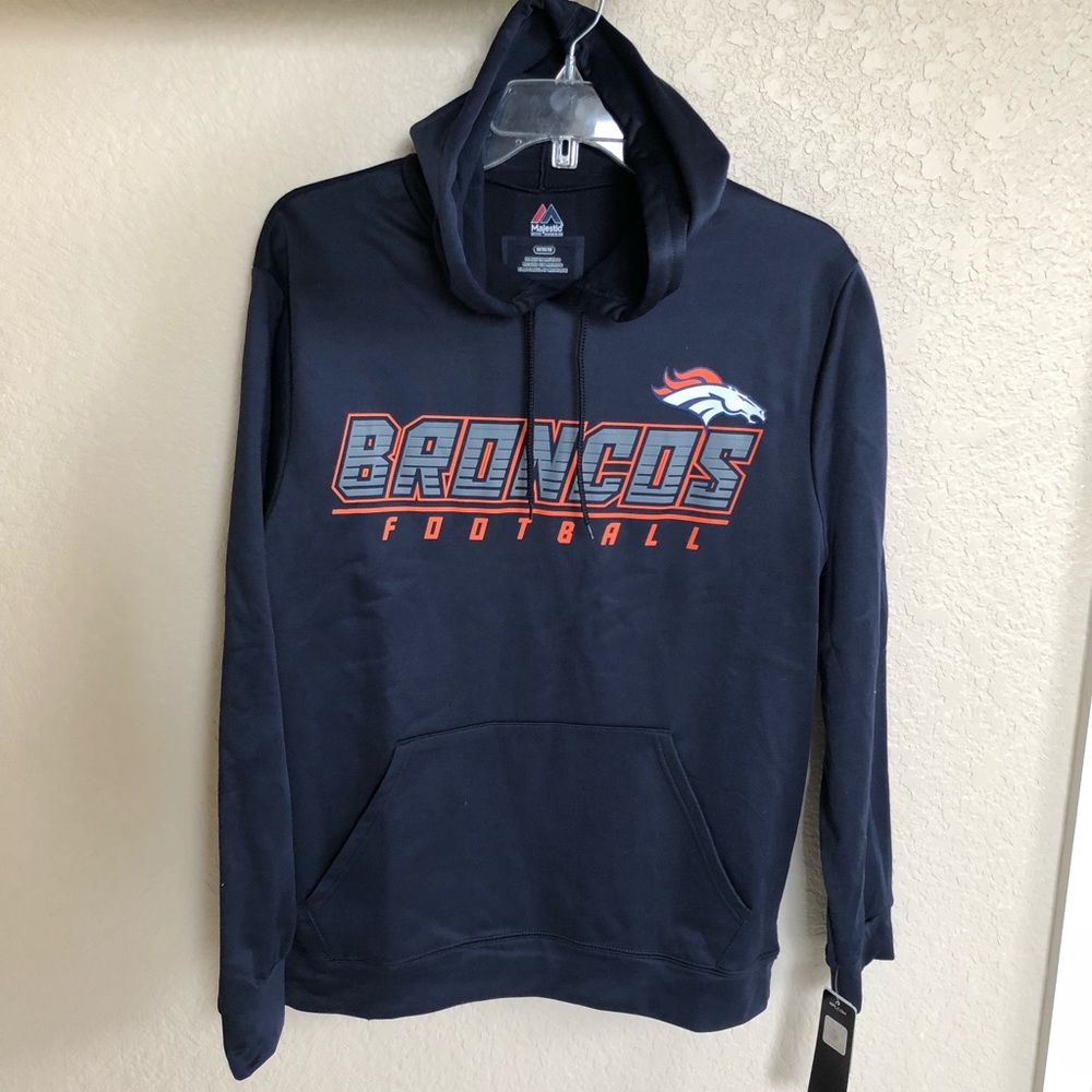 NWT Majestic Denver Bronco Hoodie